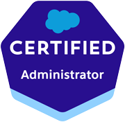 The Salesforce certification stamp for "Administrator"